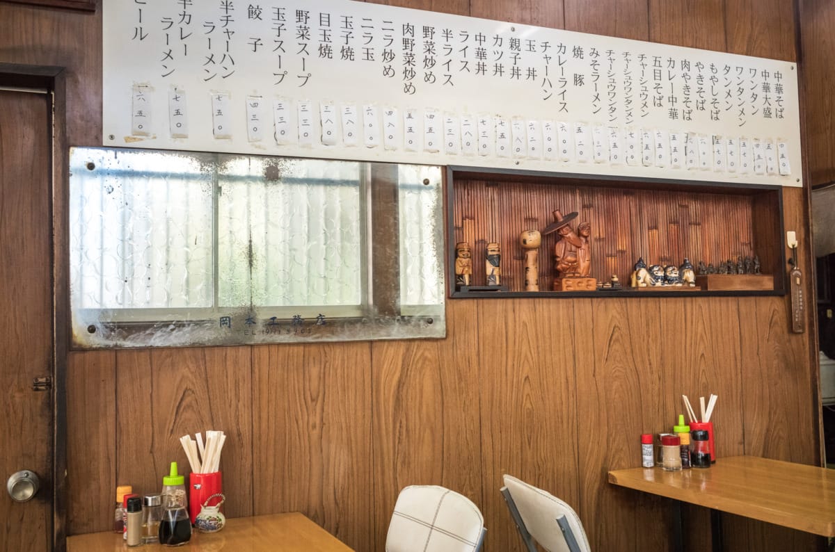 The simplicity of an old Tokyo ramen restaurant