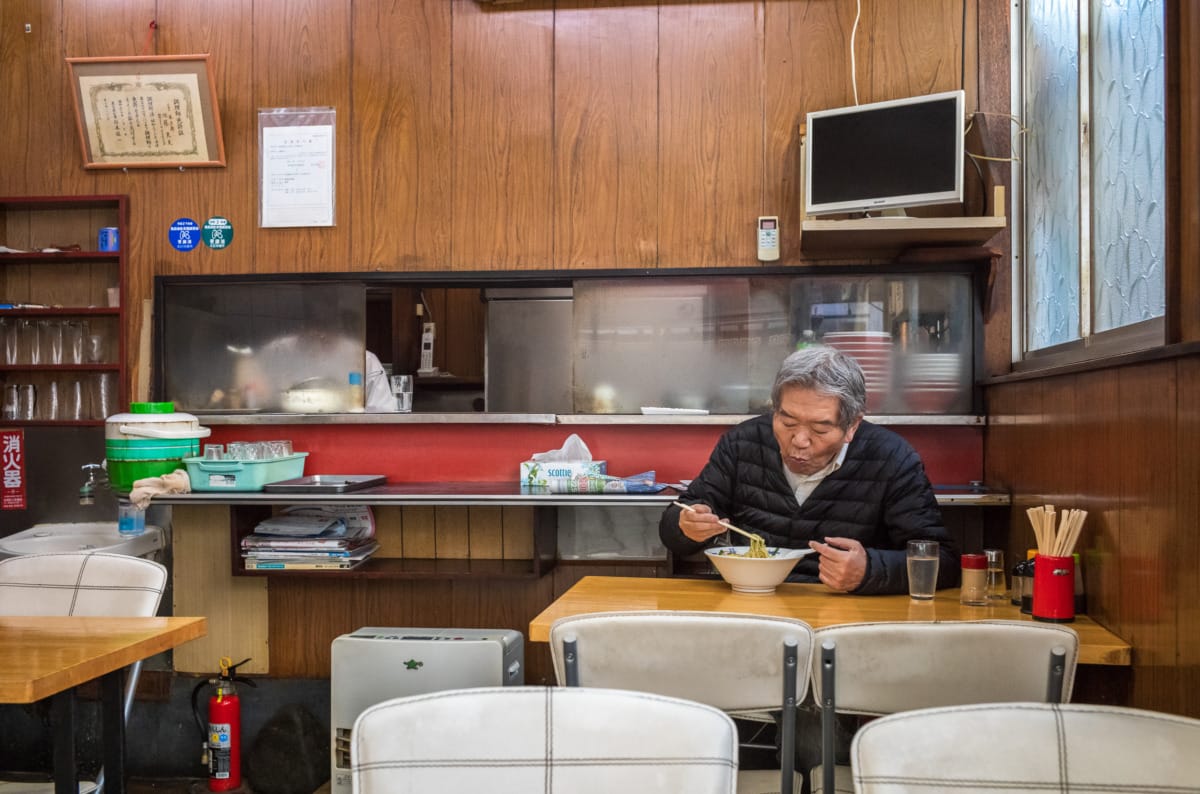 The simplicity of an old Tokyo ramen restaurant