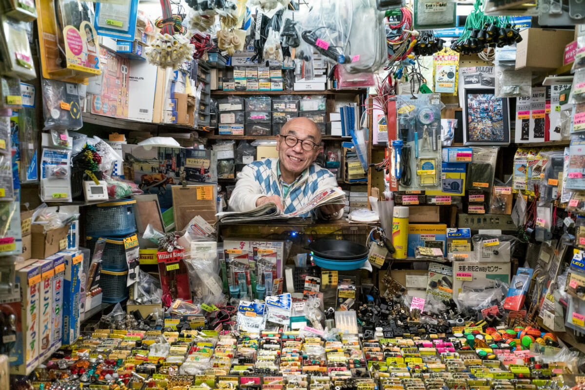 a tiny Tokyo shop and its smiling owner