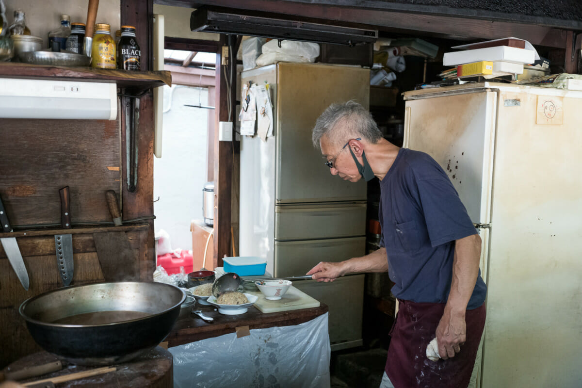 a ramshackle old Tokyo restaurant