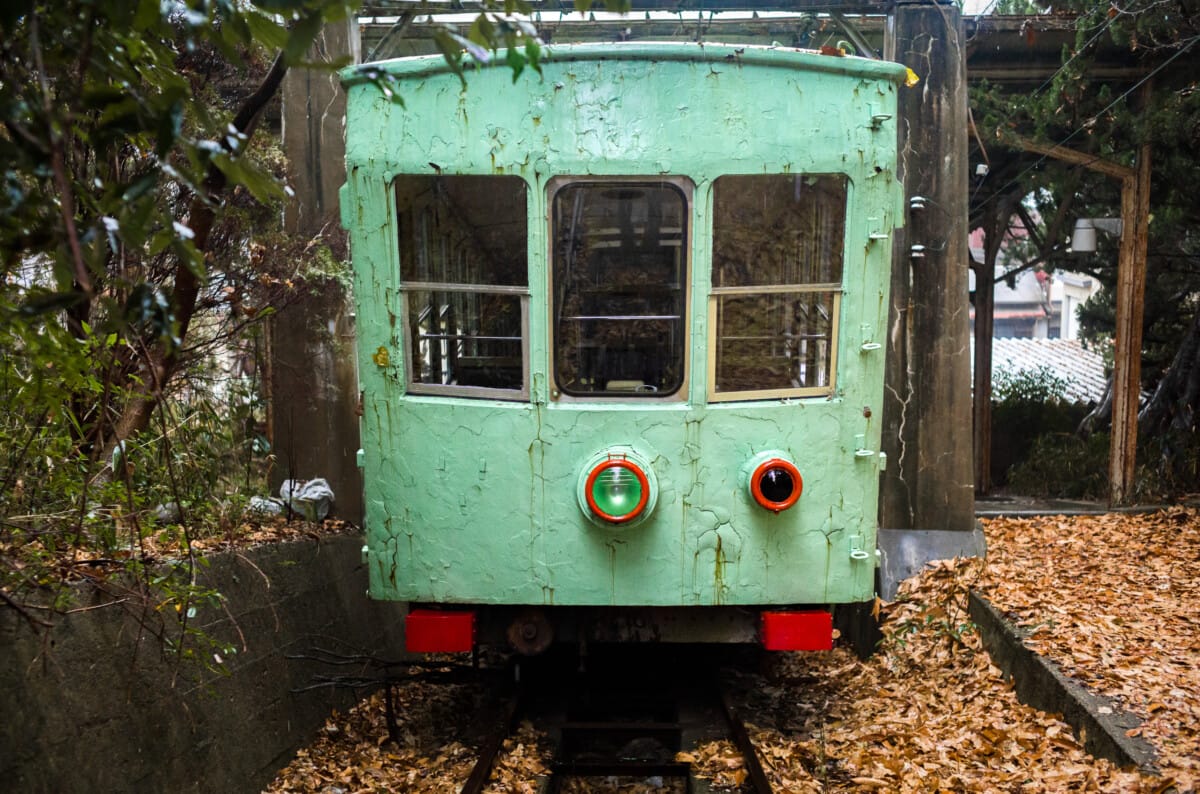 The quiet calm of an abandoned Japanese cable car station