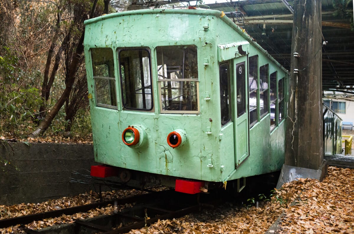 The quiet calm of an abandoned Japanese cable car station