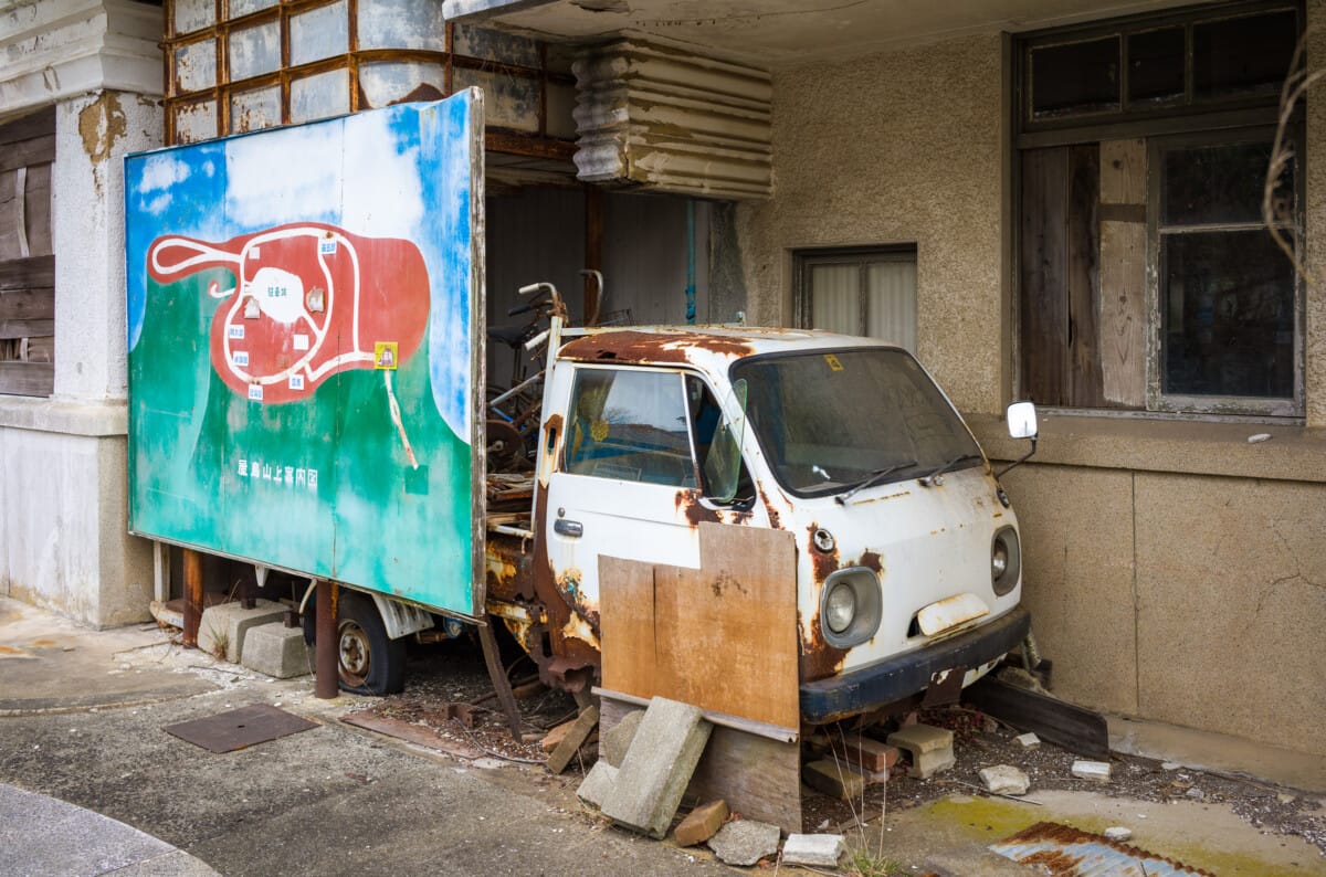 The quiet calm of an abandoned Japanese cable car station