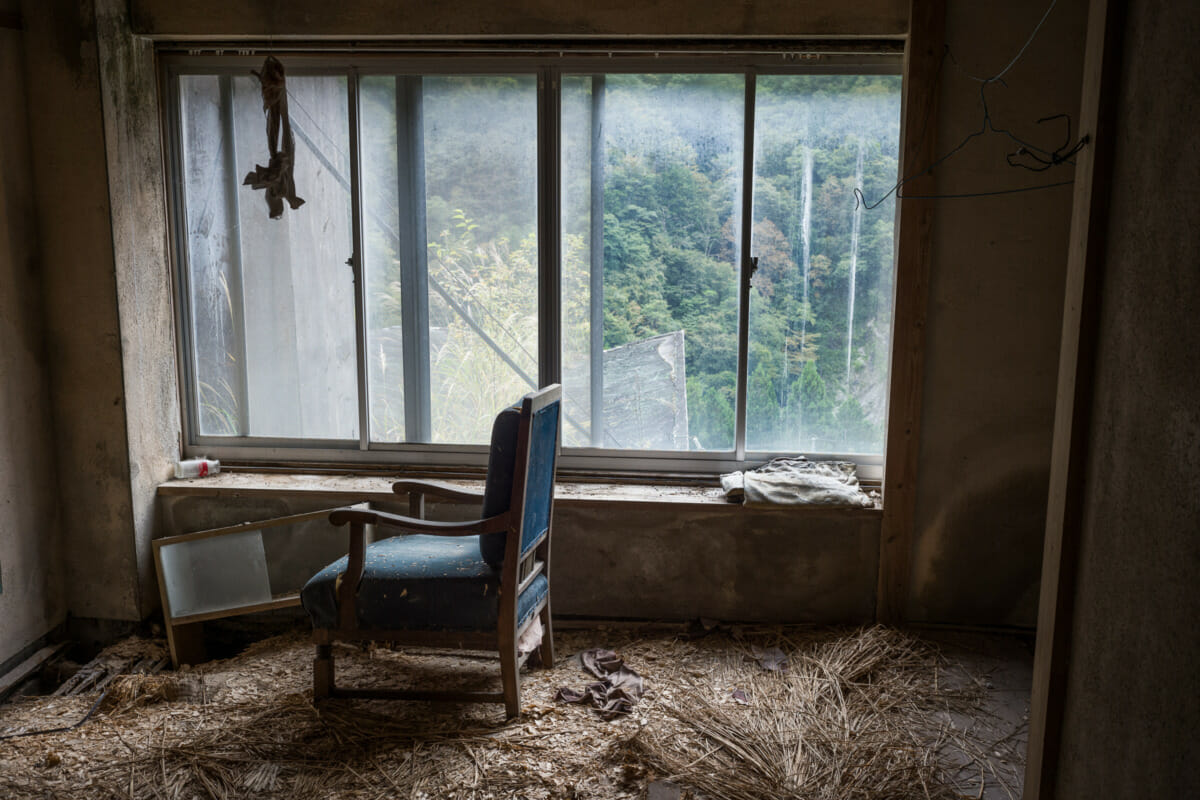 old and abandoned Japanese apartment buildings