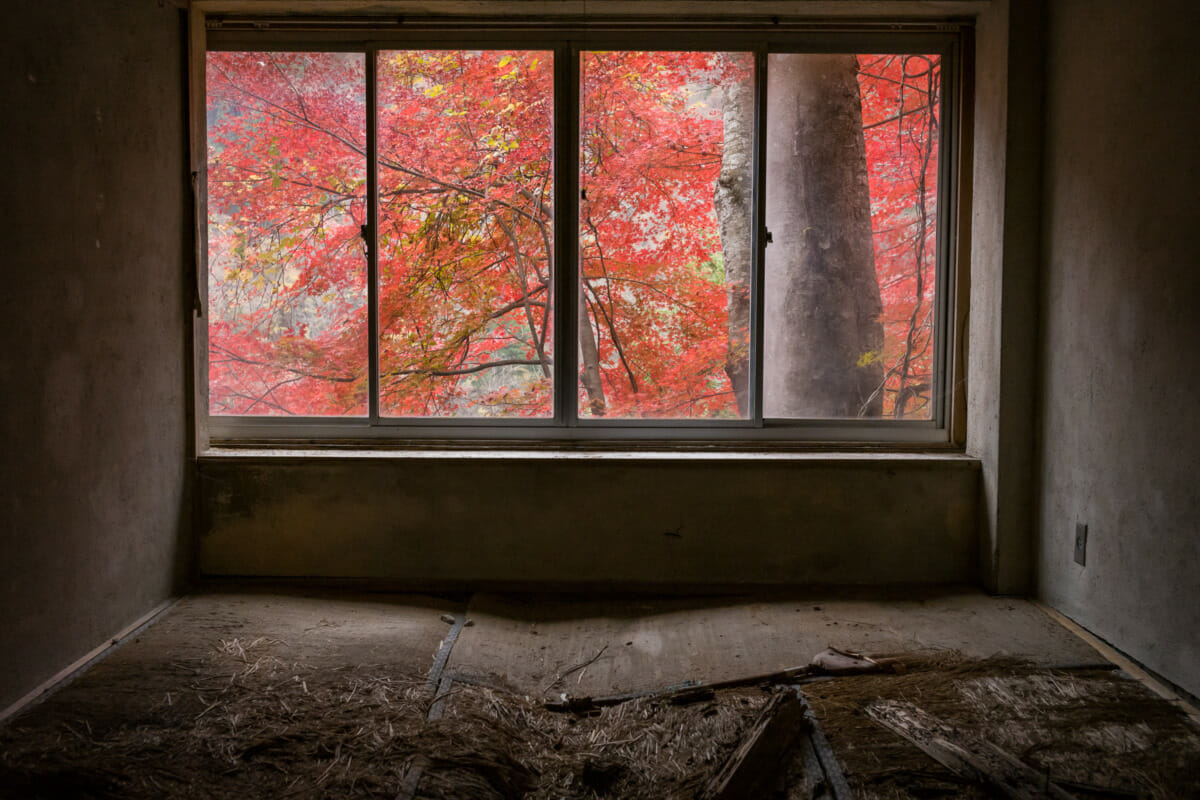 long-abandoned Japanese mountain apartment complex