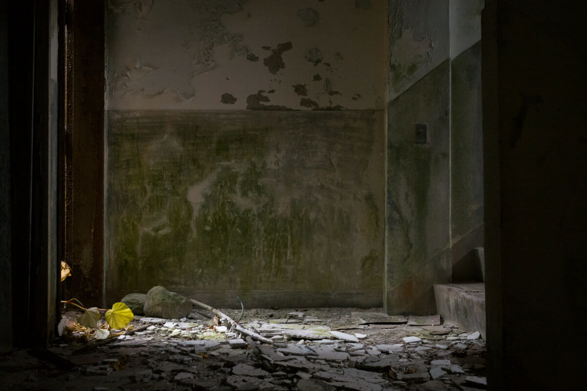 long-abandoned Japanese mountain apartment complex