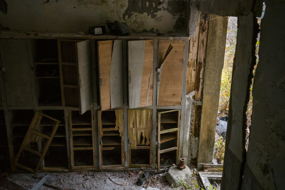 long-abandoned Japanese mountain apartment complex