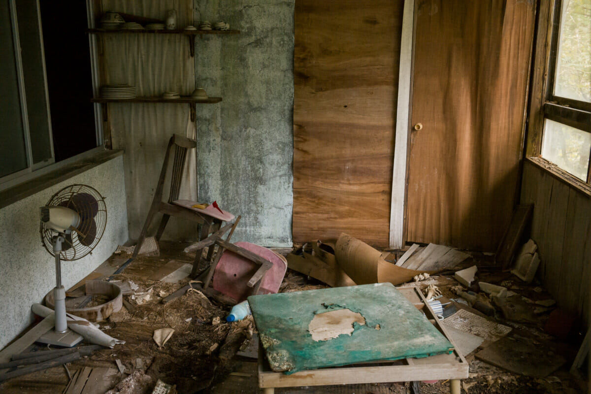 long-abandoned Japanese mountain apartment complex