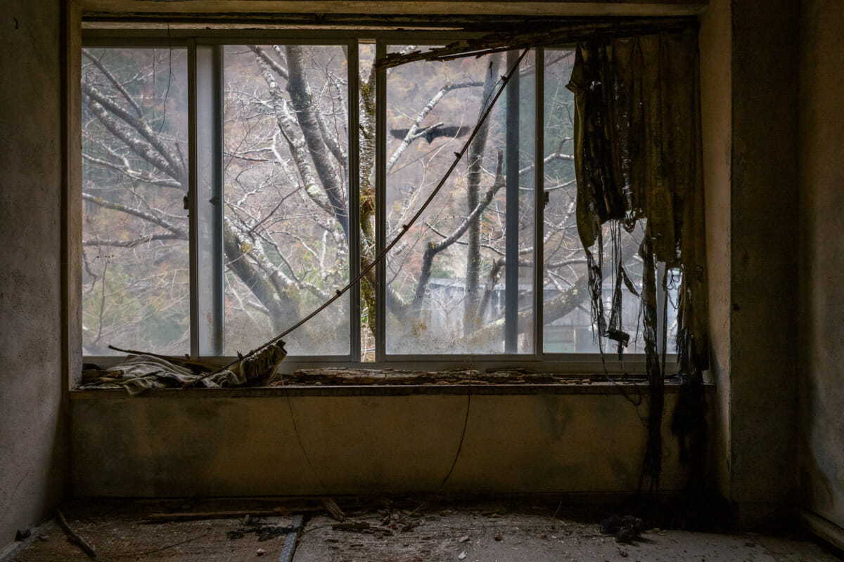 long-abandoned Japanese mountain apartment complex