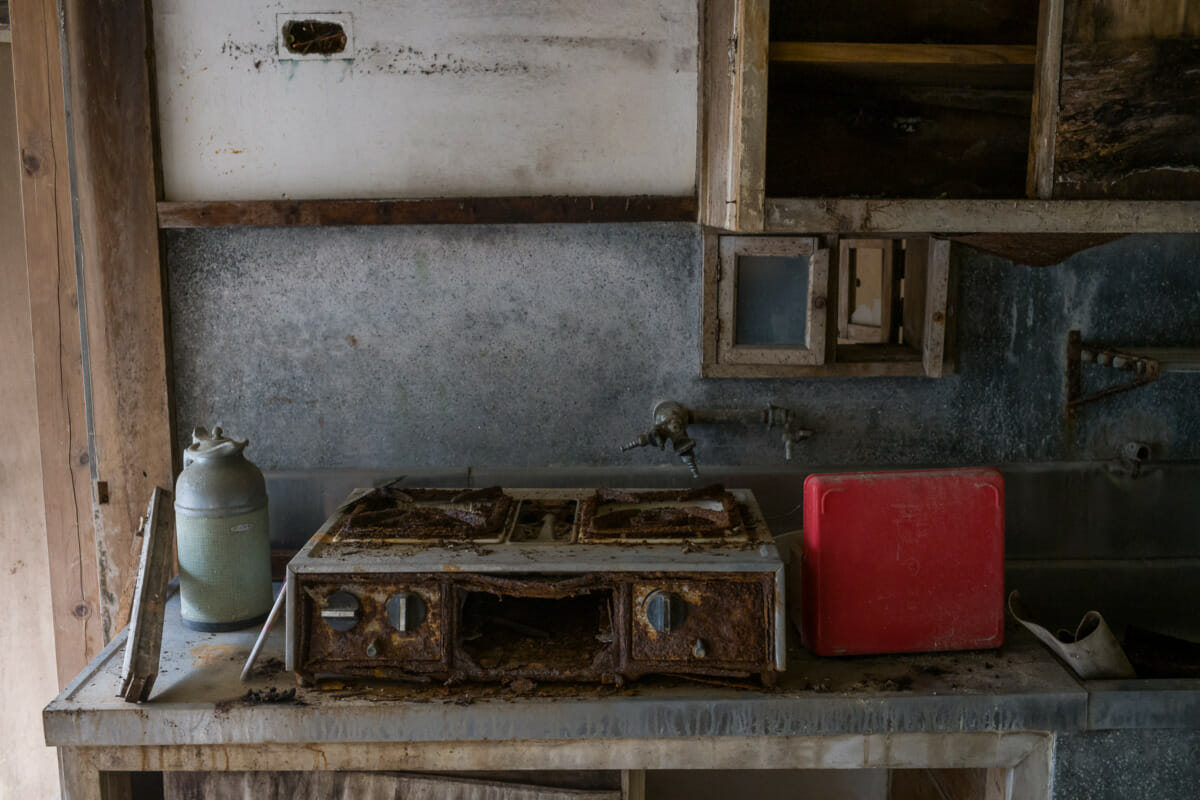 long-abandoned Japanese mountain apartment complex