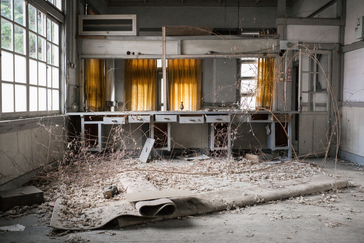 a beautiful abandoned Japanese post office