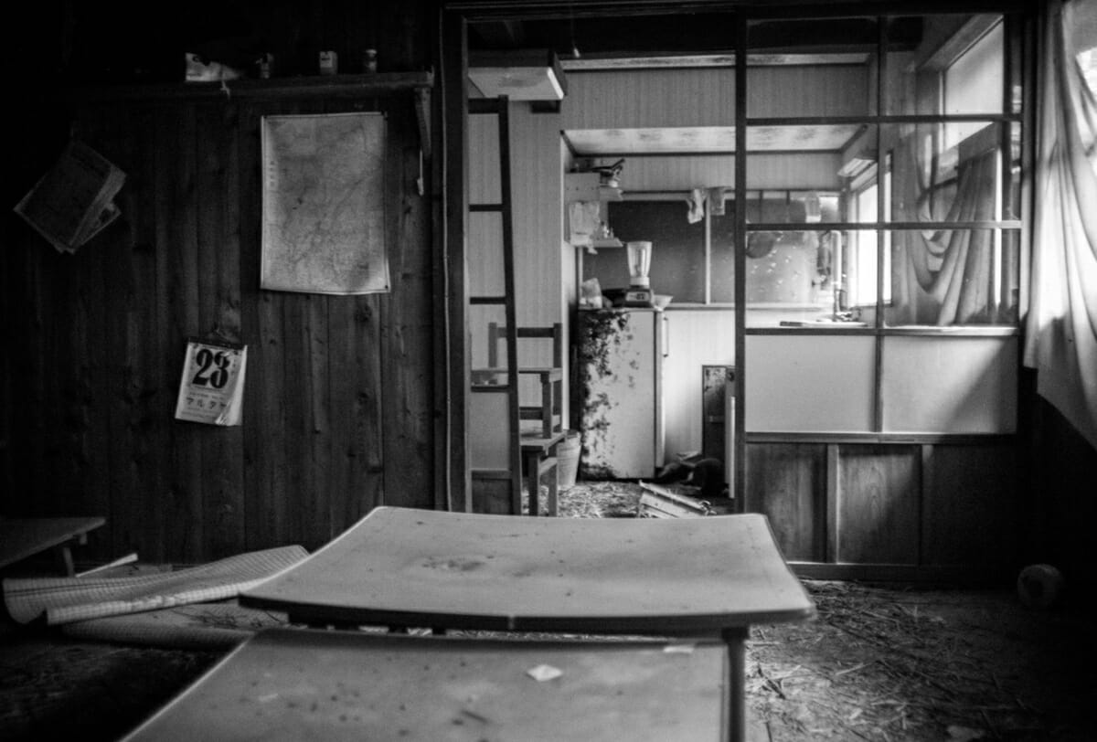 abandoned Japanese school in the mountains