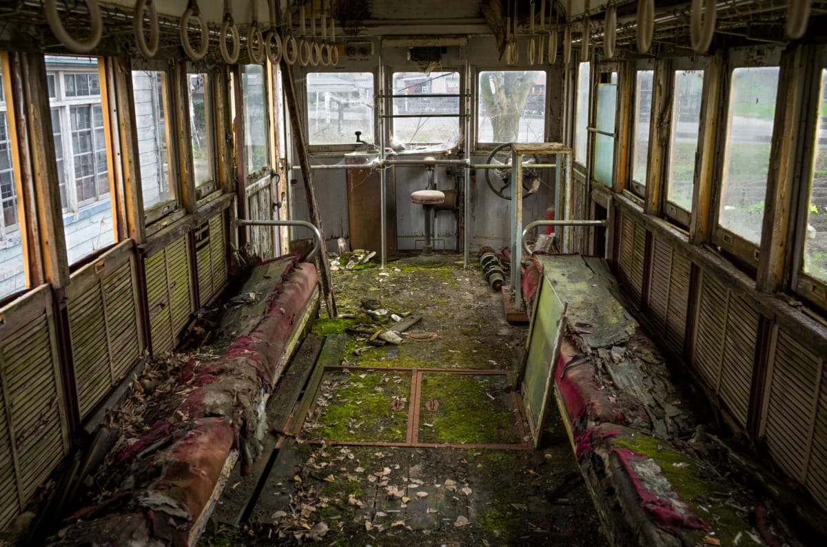 abandoned and beautifully decayed old train