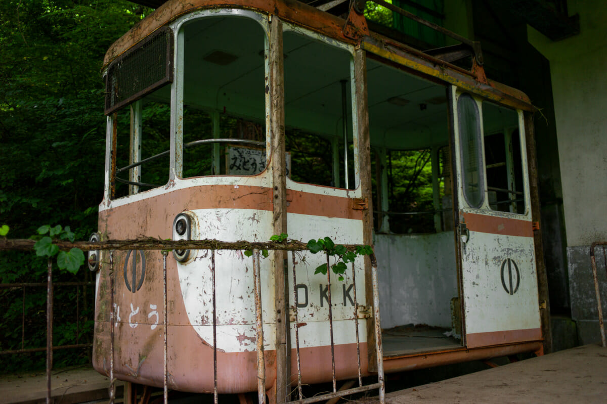 long-abandoned and beautiful tokyo cable cars