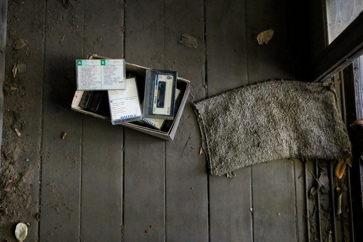 dark and abandoned old Tokyo house