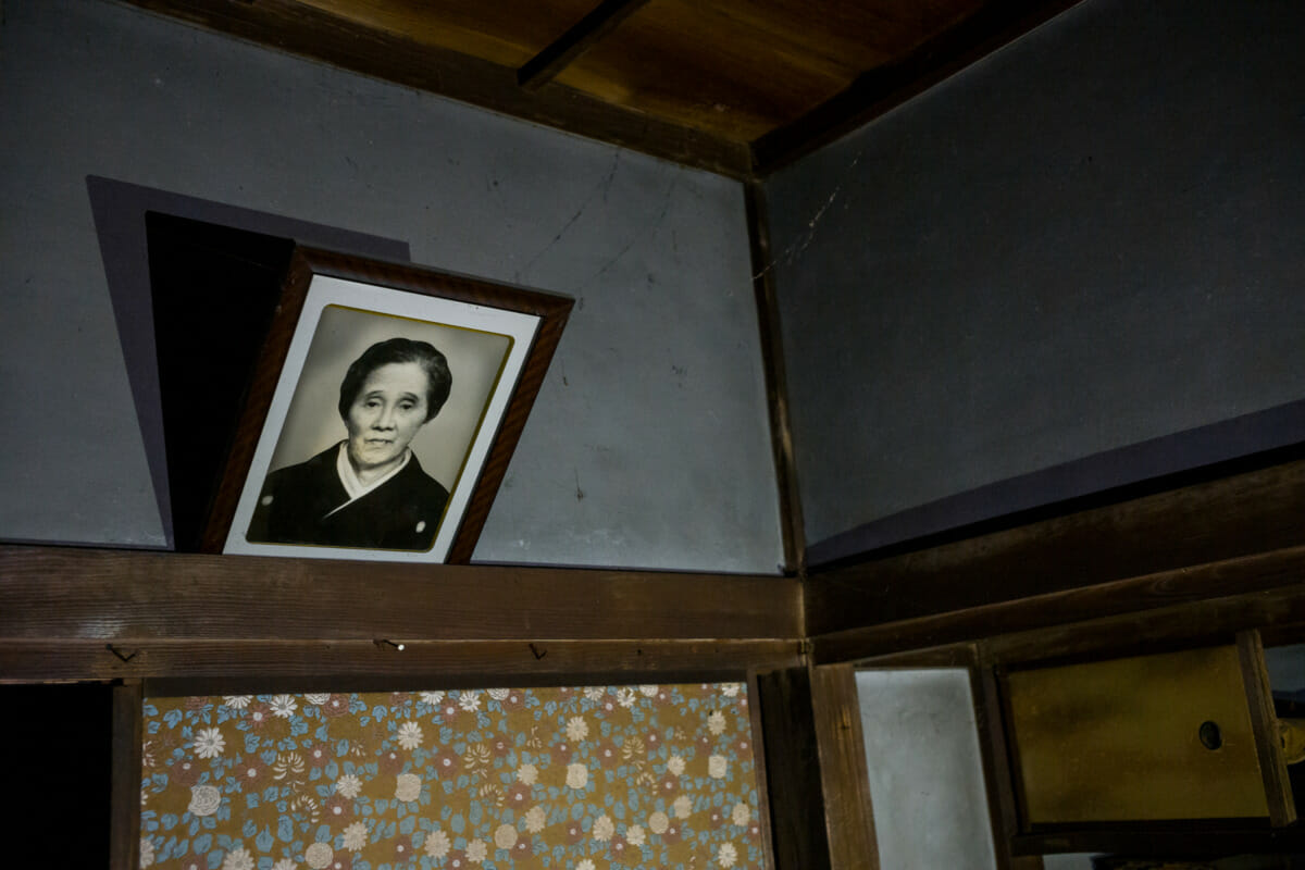 dark and abandoned old Tokyo house