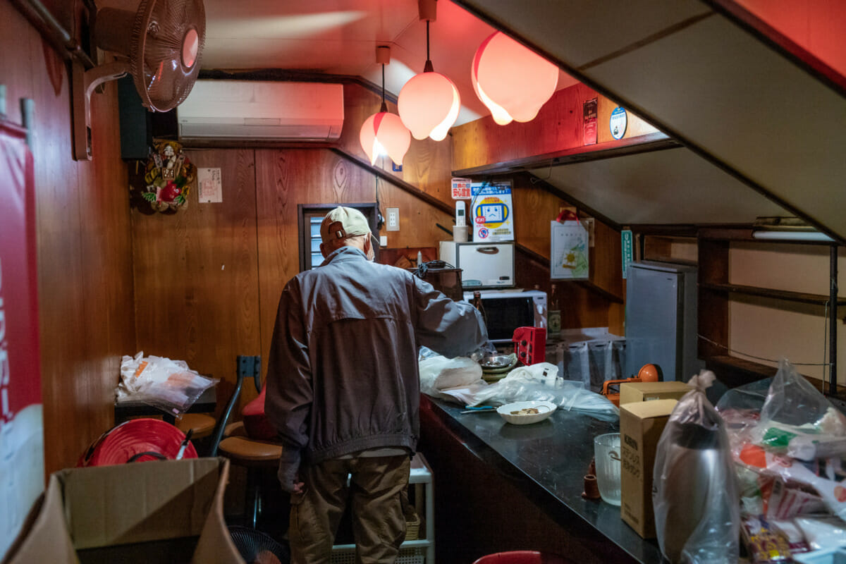 unique Japanese bar down a dingy tunnel