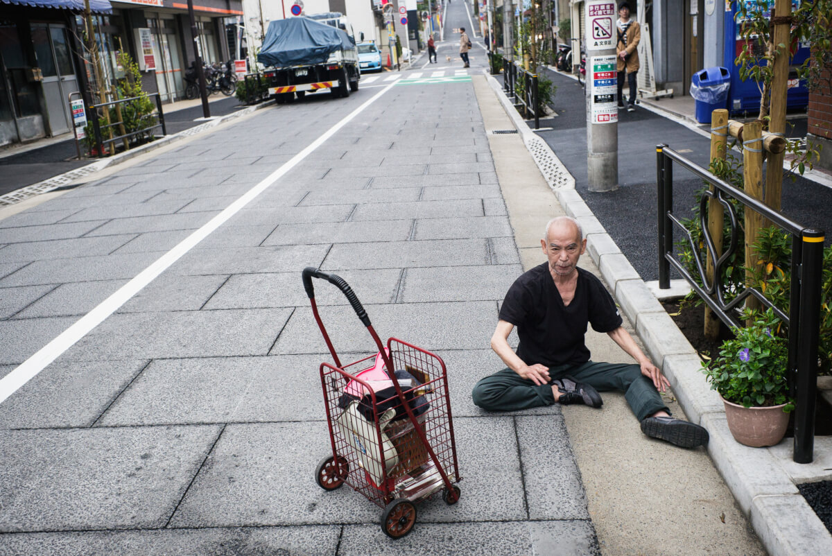 angry old japanese man in tokyo