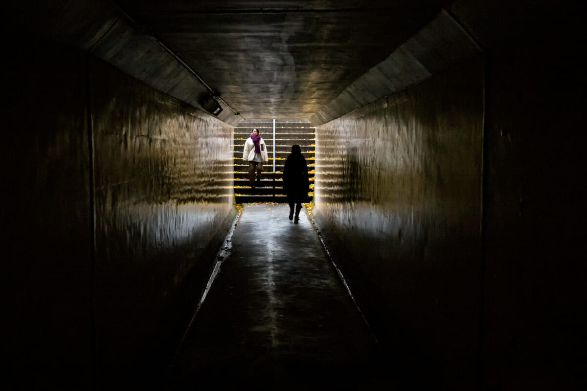 An autumnal Tokyo tunnel