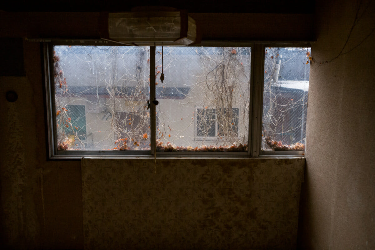 bleak and abandoned old Japanese hotel