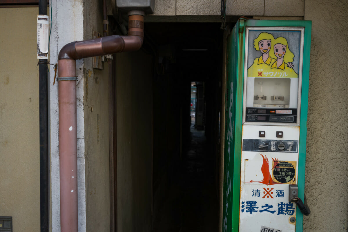 Broken and abandoned Japanese vending machines