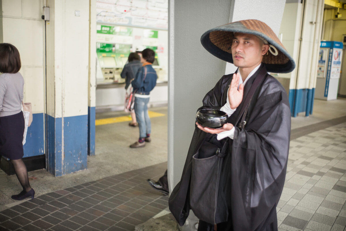 Tokyo Buddhist prayers and stares