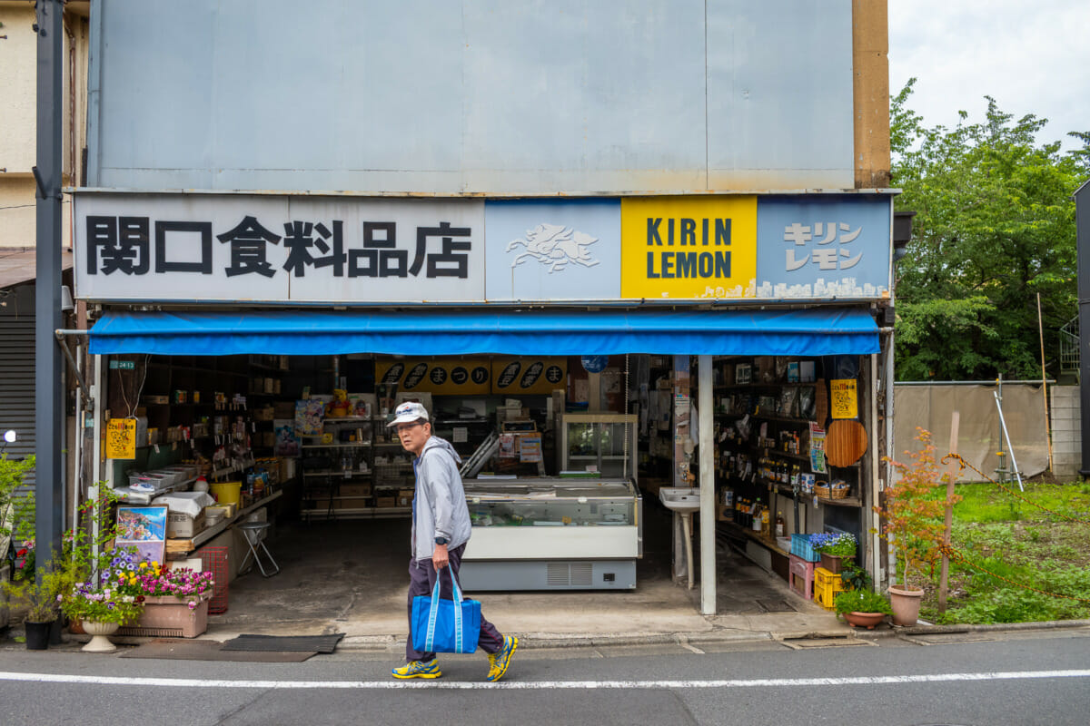 The matching colours and community of an old school Tokyo shop