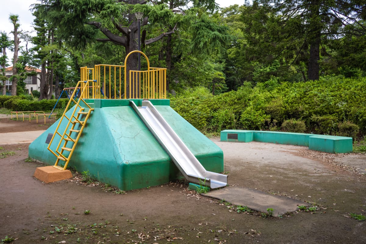 Japanese concrete playground telephones