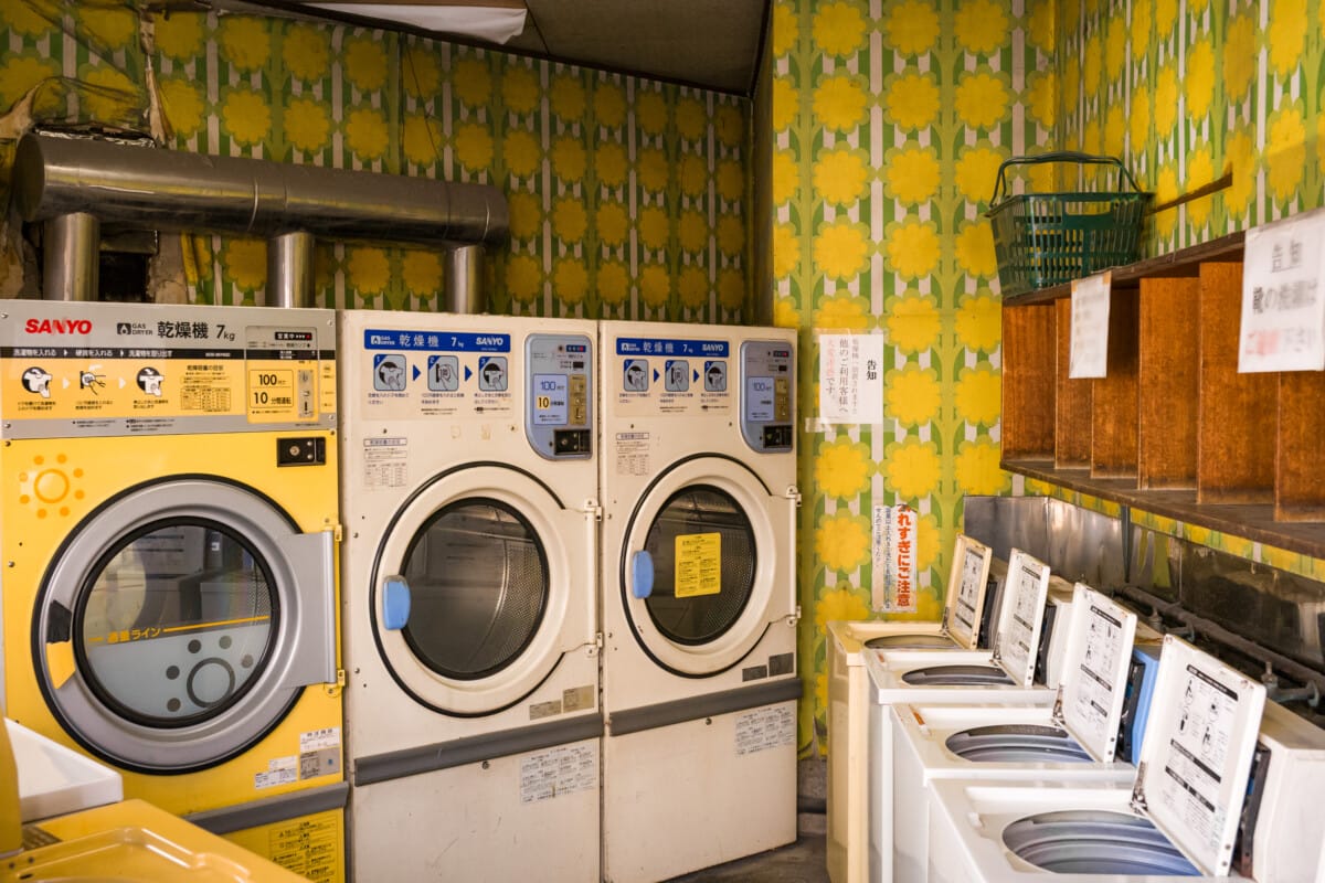 Wonderfully dated old Tokyo laundrettes