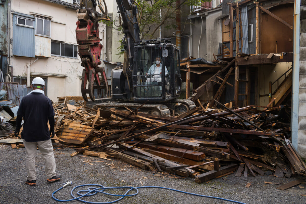 The demolition of old Tokyo