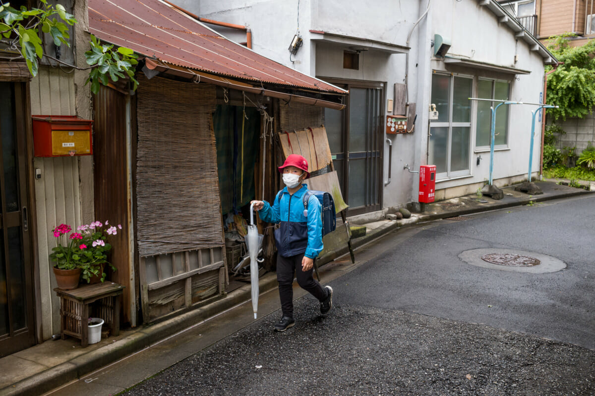 A tiny and dilapidated Tokyo house