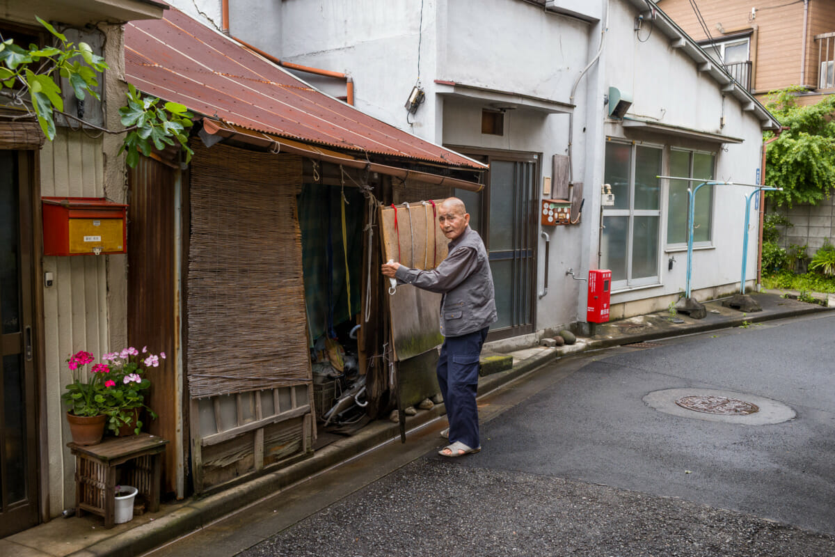 A tiny and dilapidated Tokyo house