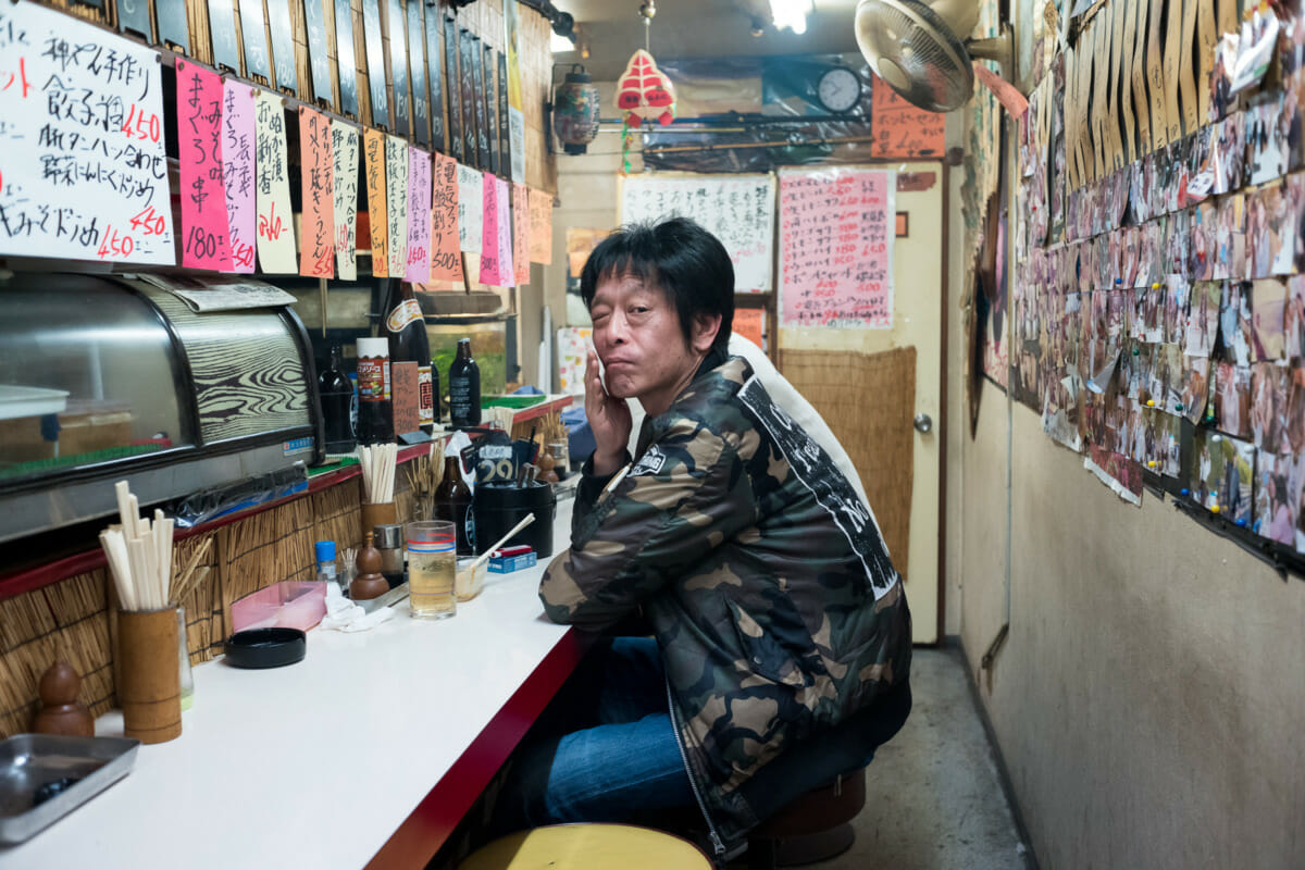 Dirty looks in a grubby little Tokyo bar