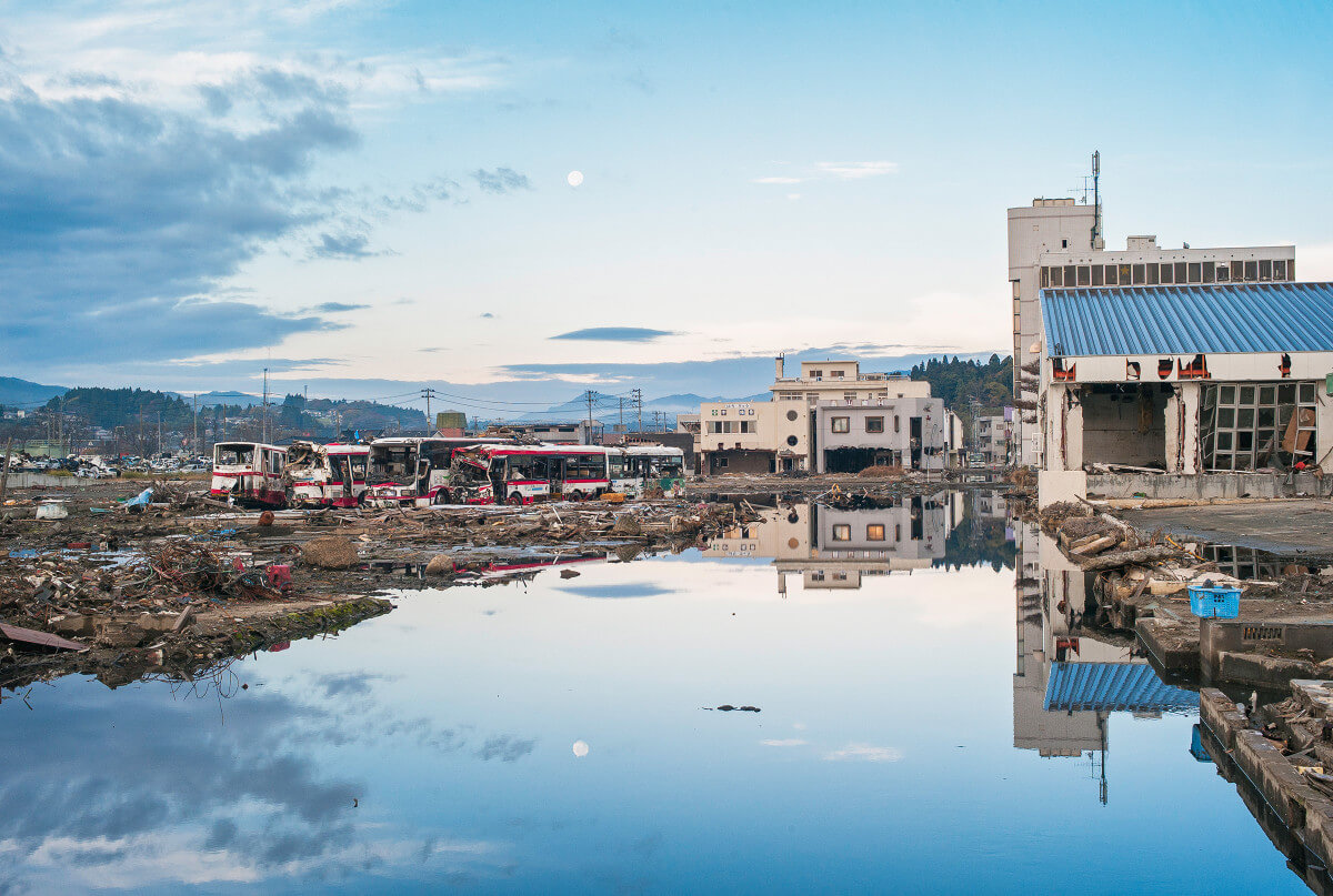 Kesennuma after the earthquake and tsunami