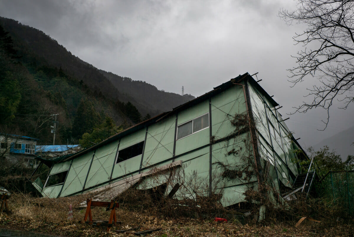 A faded and atmospheric old Japanese village