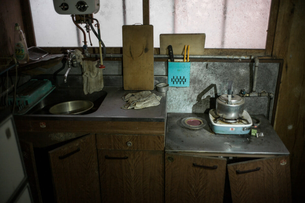 A faded and atmospheric old Japanese village