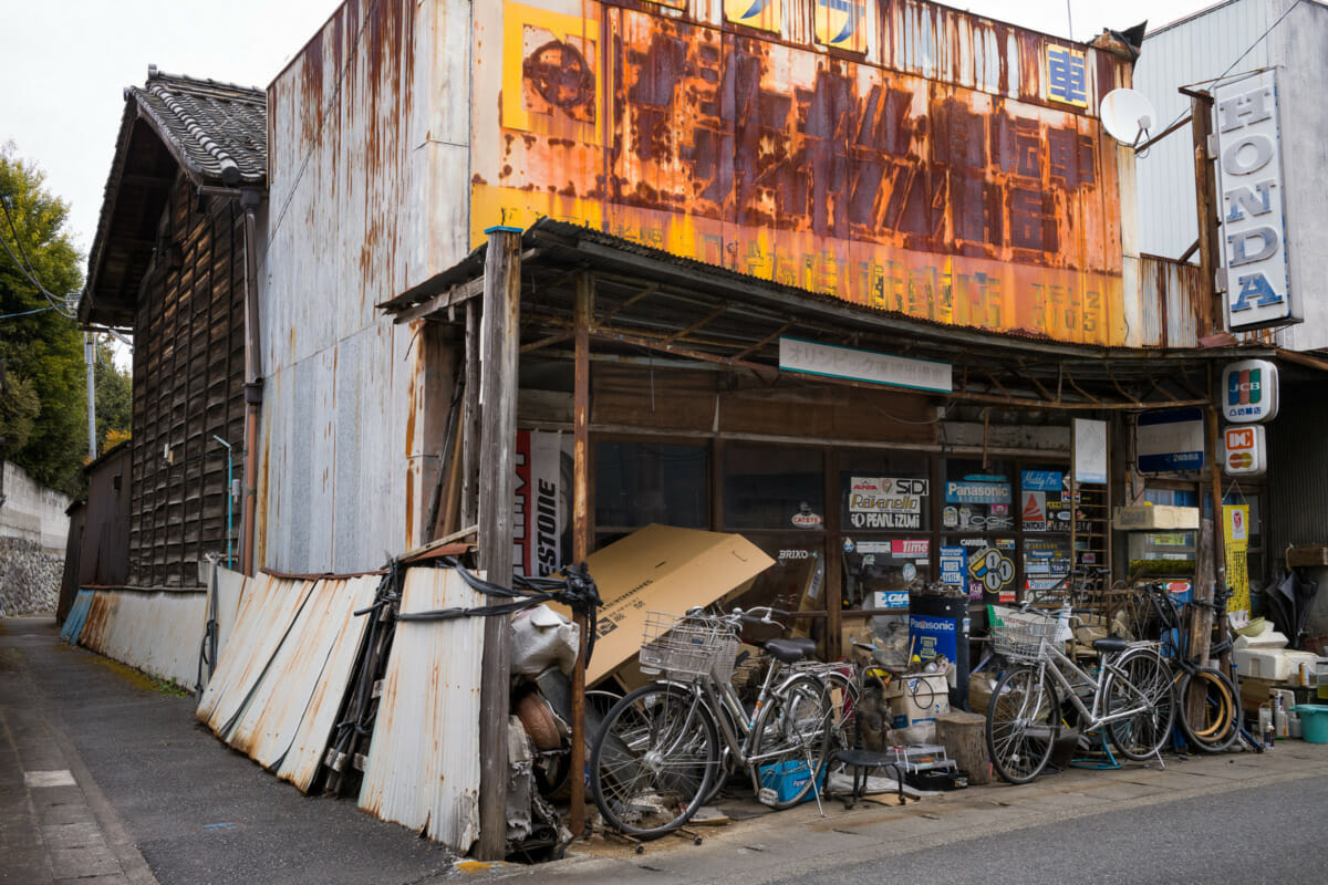 faded Japan near Tokyo