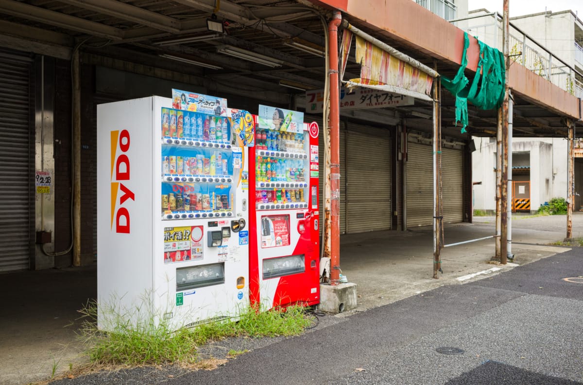 An old and mostly shuttered Tokyo shopping centre