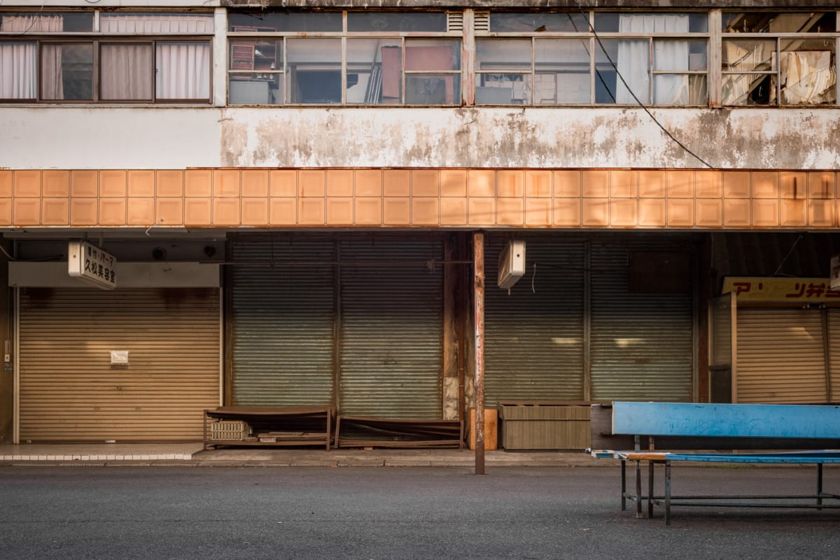 An old and mostly shuttered Tokyo shopping centre