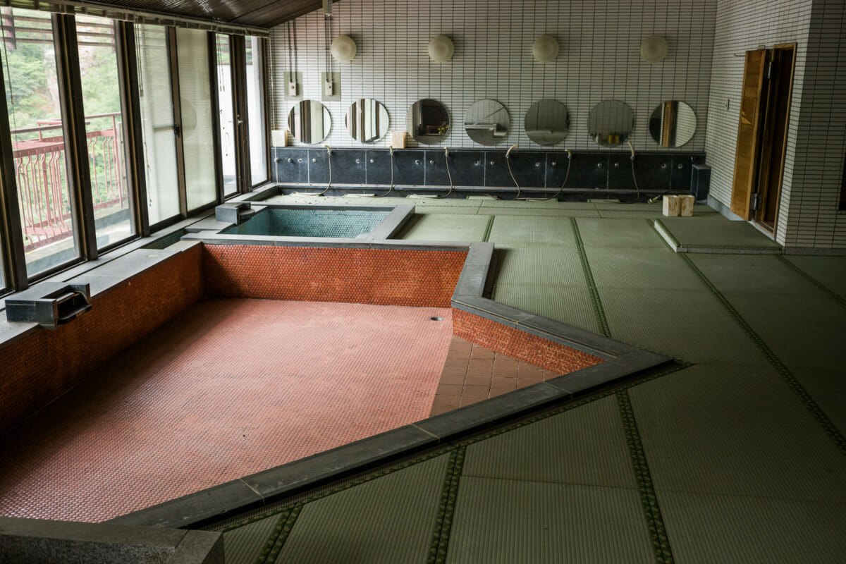 half-abandoned Japanese hot spring resort