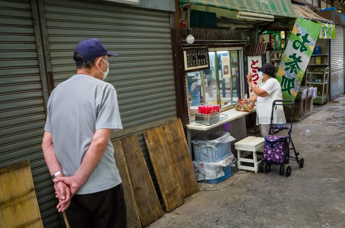 A Japanese shopping street from another time