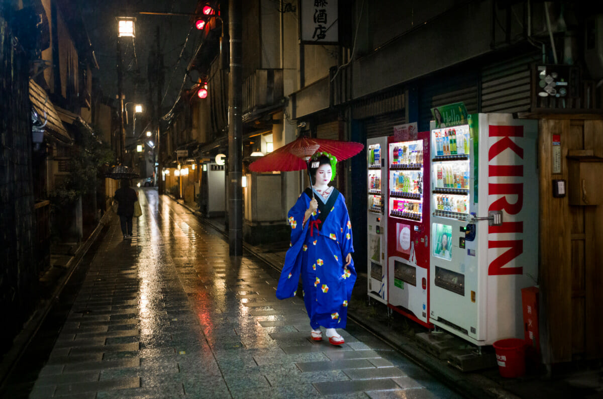 Kyoto old and traditional in the rain