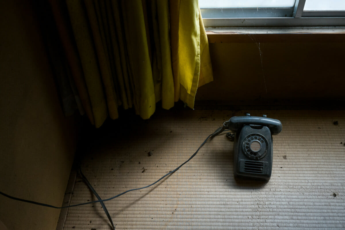 long-abandoned Japanese telephones