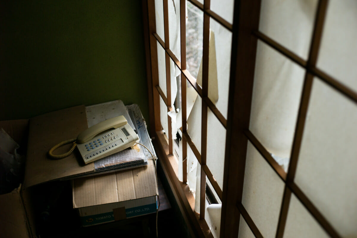 long-abandoned Japanese telephones