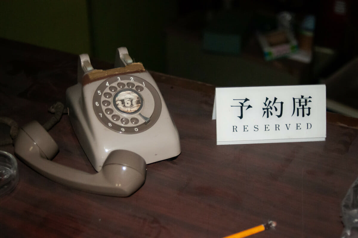 long-abandoned Japanese telephones