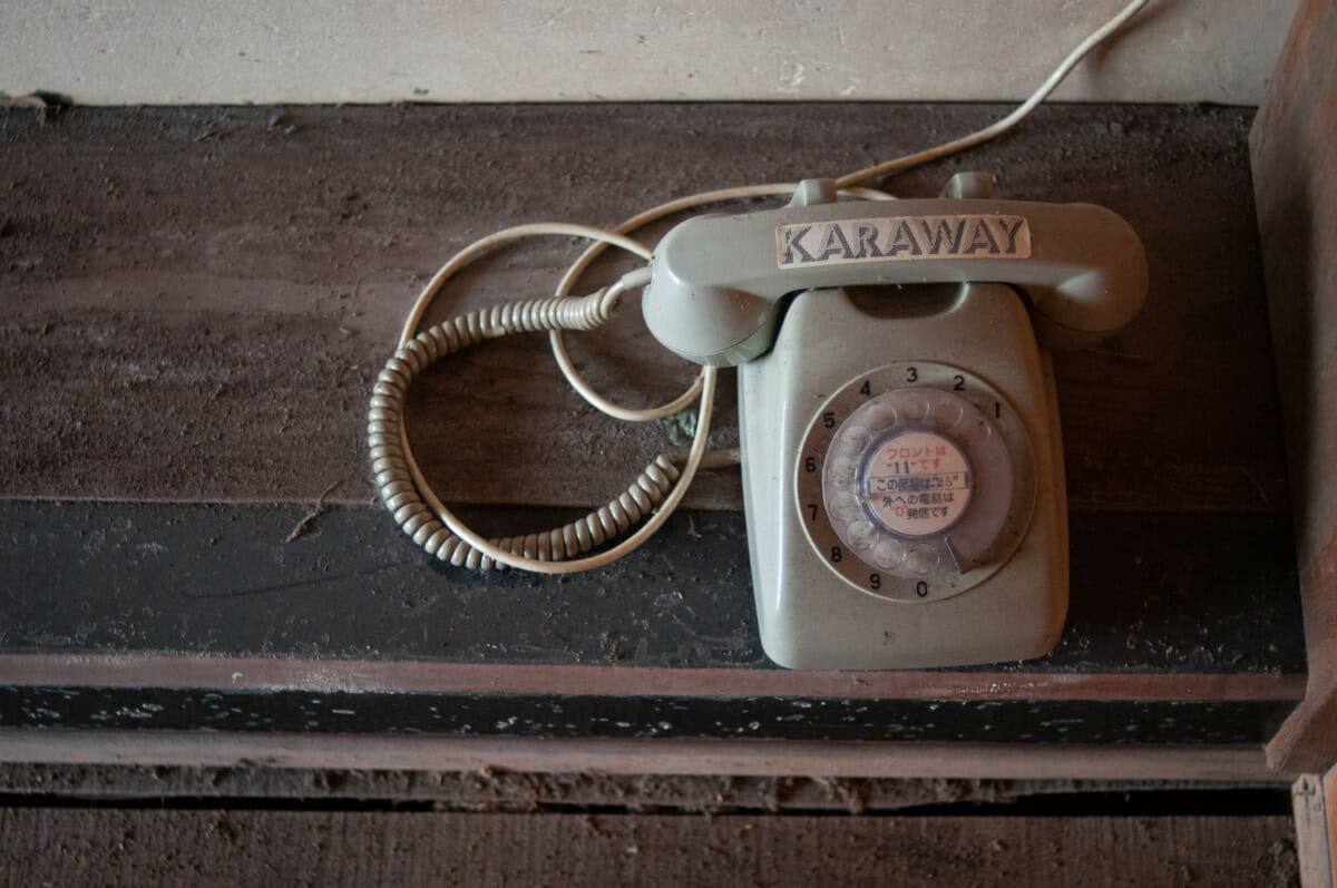 long-abandoned Japanese telephones