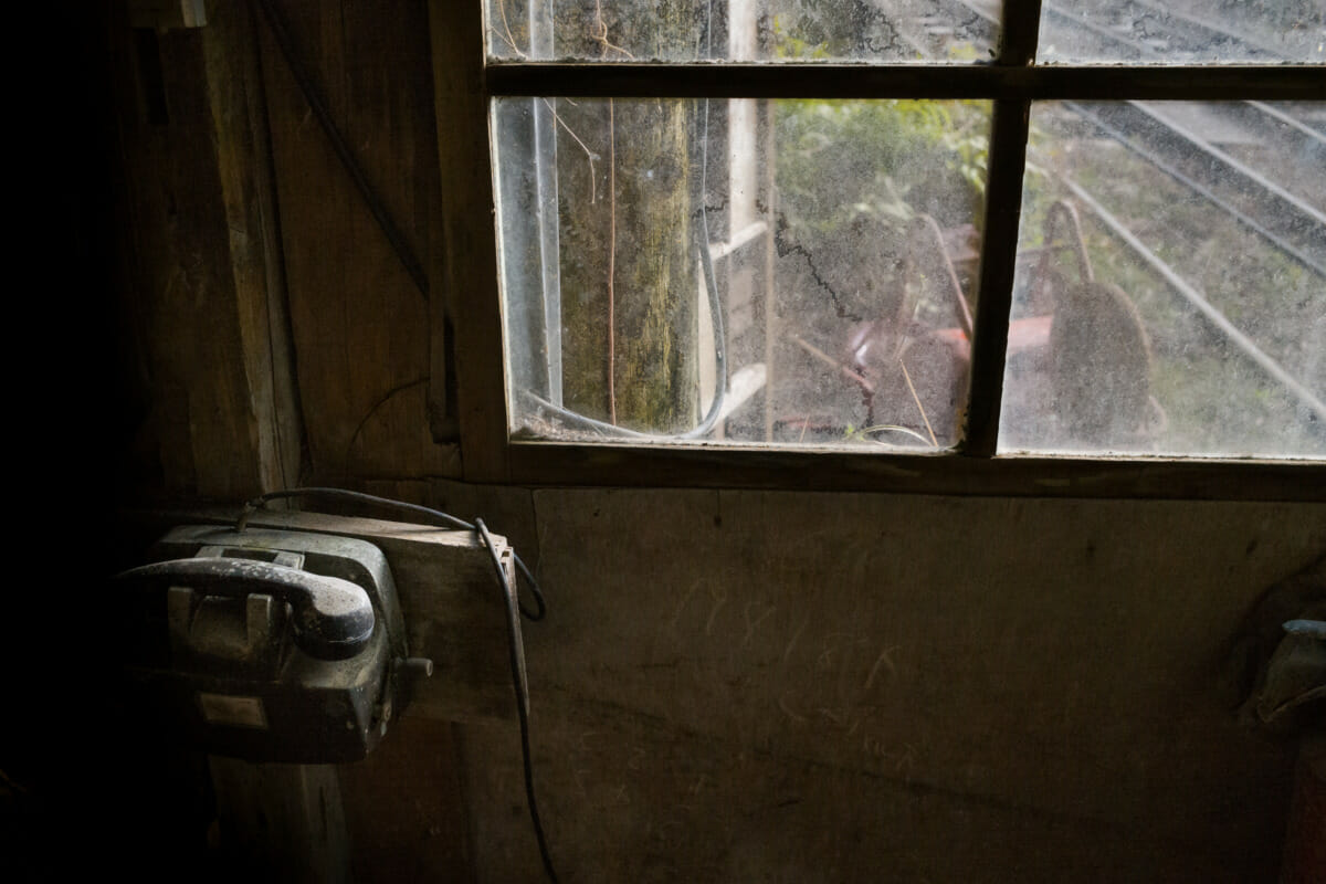 long-abandoned Japanese telephones