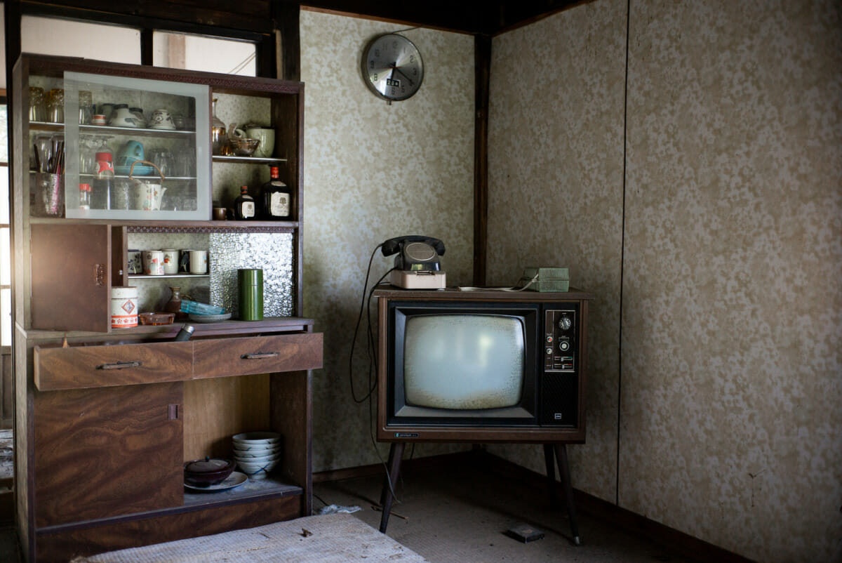 long-abandoned Japanese telephones