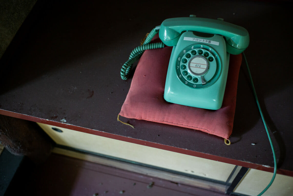 long-abandoned Japanese telephones