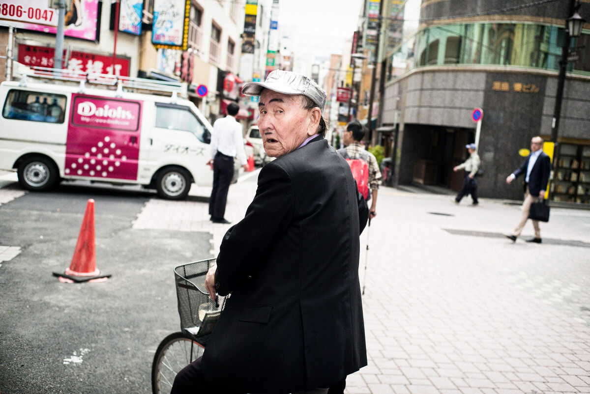 Japanese silver hat and a mini moustache